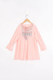 Pink Embroidery Blouse