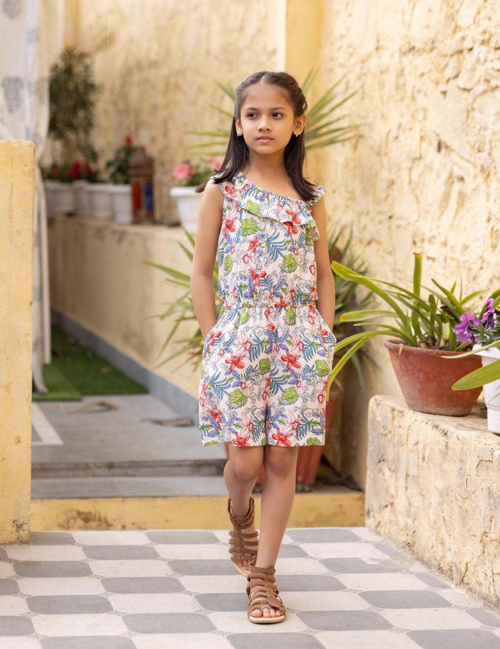 patterned jumpsuit