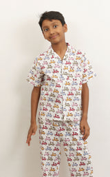 Scooter Print Pyjama Set for Boys